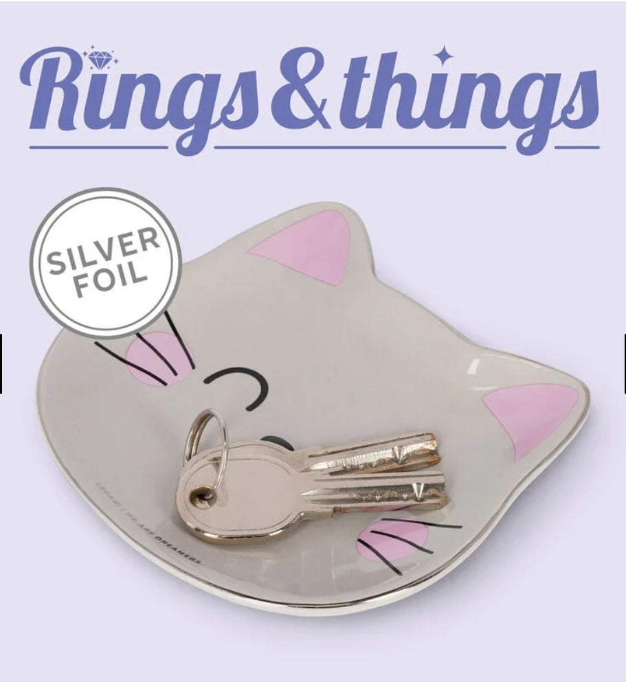 Prato Cerâmica para Jóias Gatinho Legami