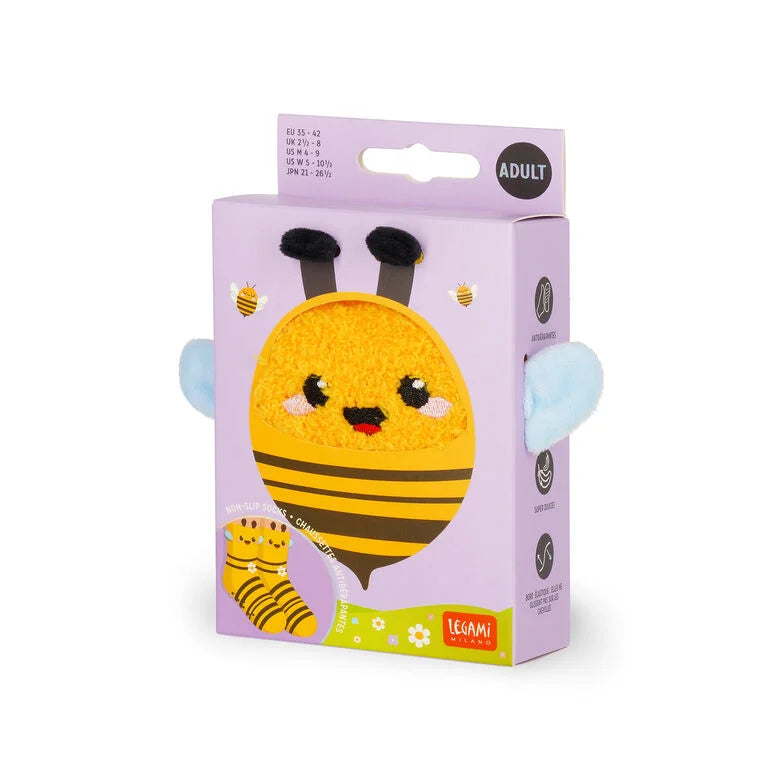Meias Antiderrapante 3D Abelha Tamanho 35-42 Legami