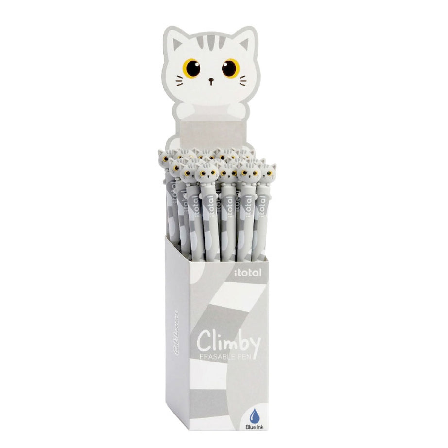 Caneta Apagável Gato Branco Climby Itotal