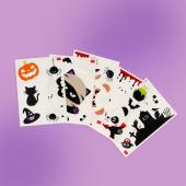 Brevemente - Conjunto 40 Autocolantes Eletrostático Reutilizável para Vidros Halloween Legami