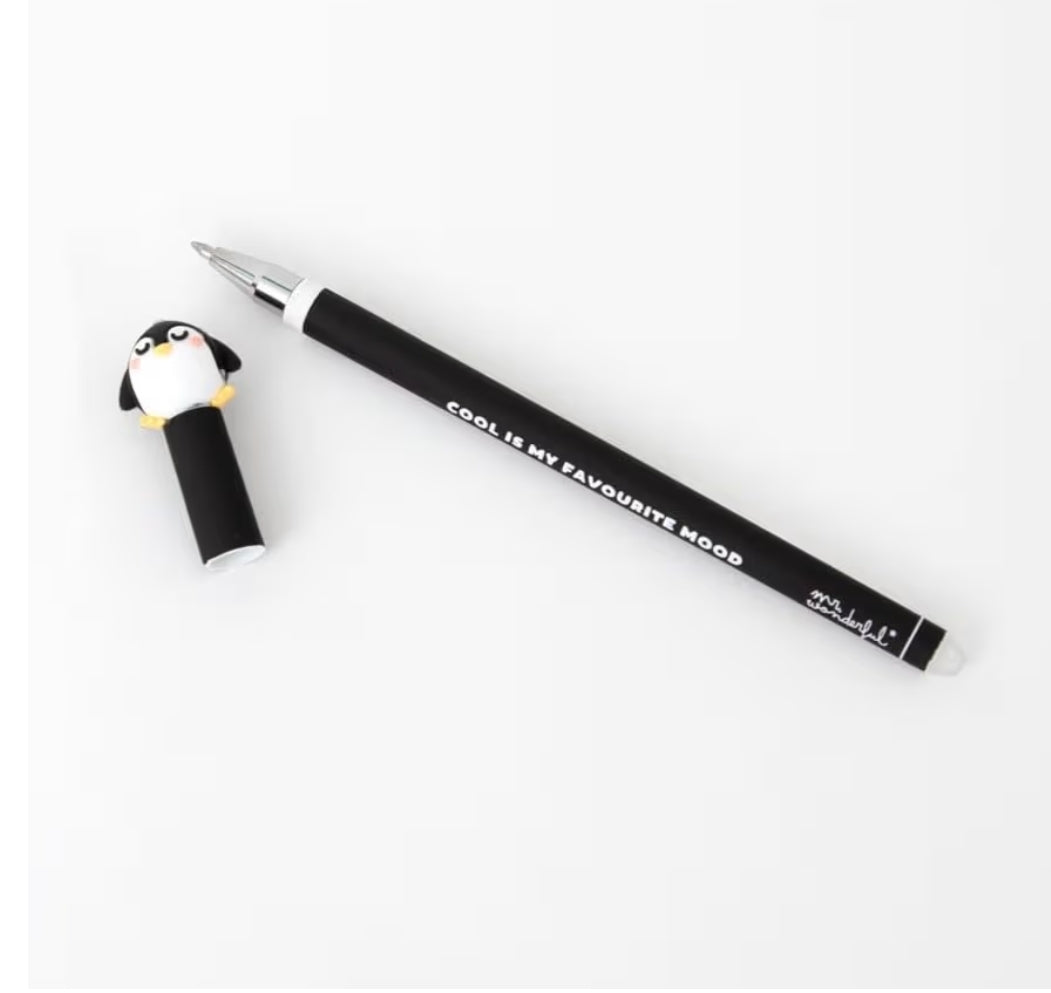 Caneta Apagável Mr.Wonderful Pinguim - Cool is my favourite mood