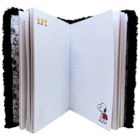 Caderno A5 em Pelúcia Snoopy