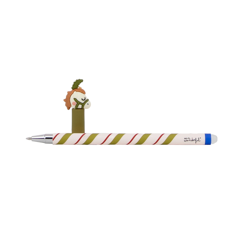 Caneta Apagável Cavalo Edição Limitada Natal Circo Mr.Wonderful