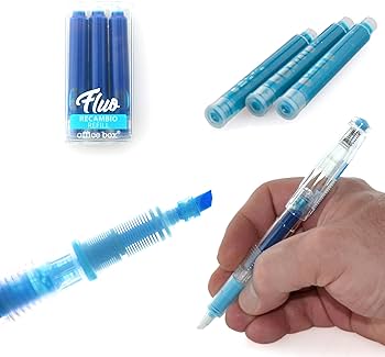 Sublinhador Recarregável Azul Office Box