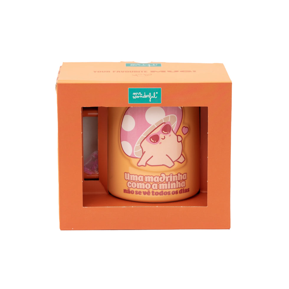 Caneca Mr.Wonderful 3D Cogumelo - Uma Madrinha como a minha não se vê todos os dias