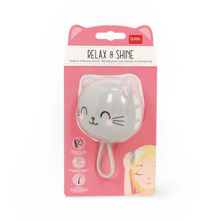 Escova Gatinho Cabelo Relax para Couro Cabeludo Legami