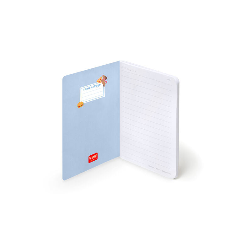 Caderno A6 Pautado Cão Salsicha Legami