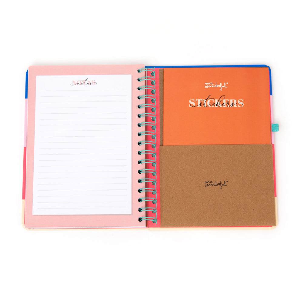 Agenda Semanal Mr.Wonderful 2026 - Por onde começamos? - Com Caneta Exclusiva