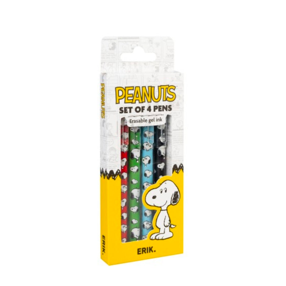 Conjunto 4 Canetas Apagáveis Snoopy