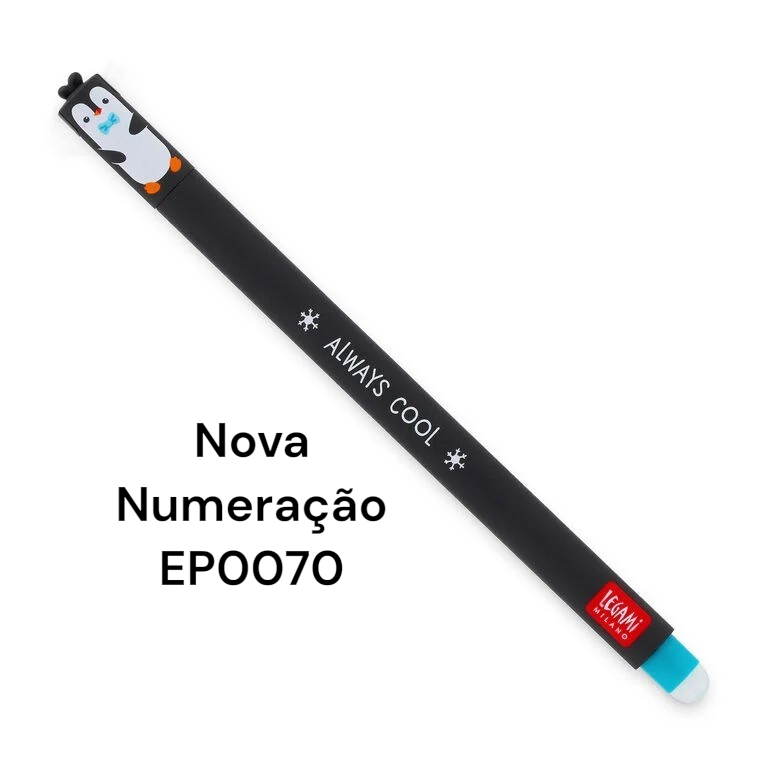 Caneta Apagável Pinguim Nova Numeração EP0070