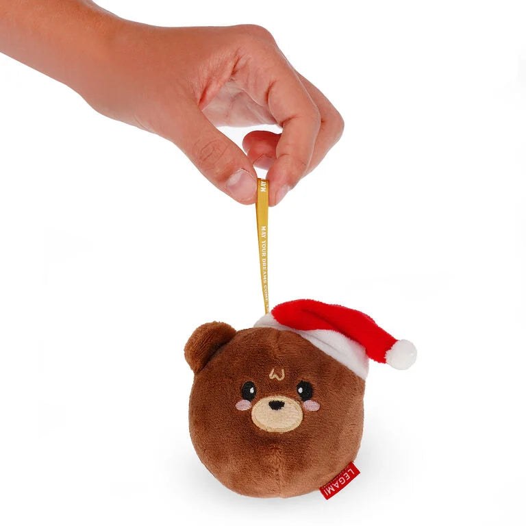 Enfeite de Natal Urso em Pelúcia Legami