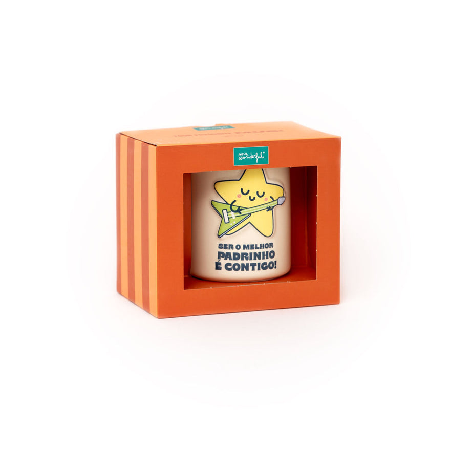 Caneca Mr.Wonderful Star 3D Can - Ser o melhor padrinho é contigo!