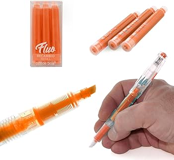 Sublinhador Recarregável Laranja Office Box