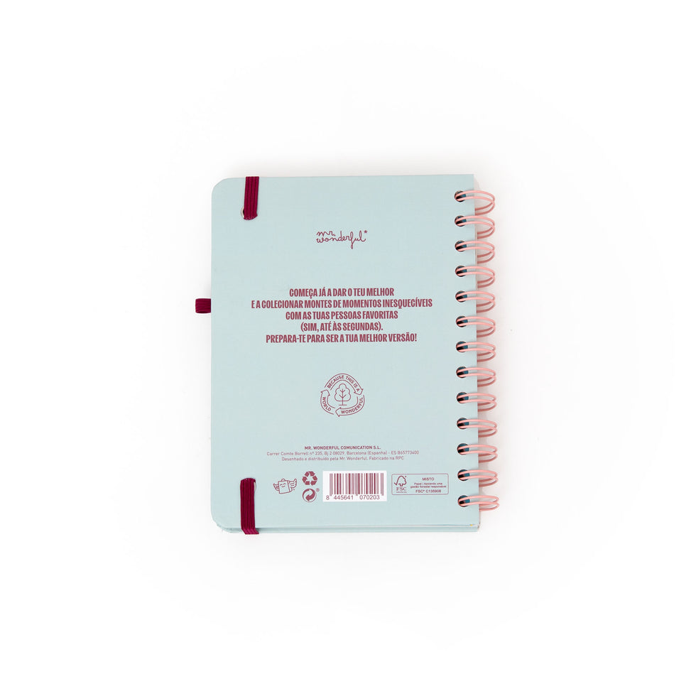 Agenda Semanal Mr.Wonderful Pequena 2026 - Objetivo da semana: que termine!