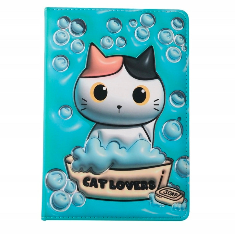 Caderno 3D A5 Gato Malhado Folhas Lisas Itotal