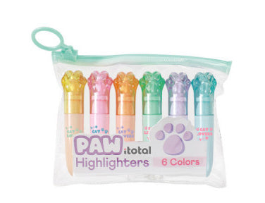Conjunto 6 Mini Sublinhadores em Estojo Transparente Itotal