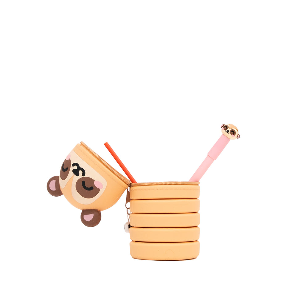 Estojo de Silicone Extensível Suricata com Caneta Apagável Suricata com Regarga Extra Mr.Wonderful