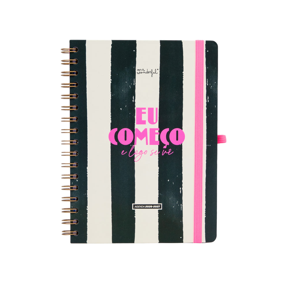 Agenda Semanal 2026-2027 Mr.Wonderful "Eu começo e logo se vê"