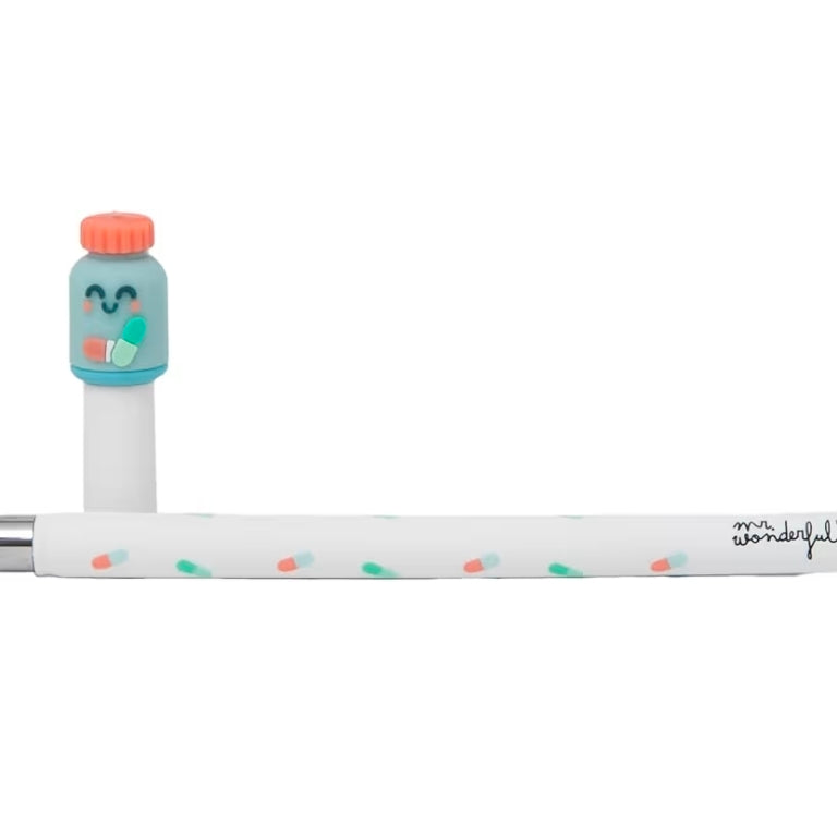 Conjunto 3 Canetas Apagáveis Tema Saúde Mr.Wonderful