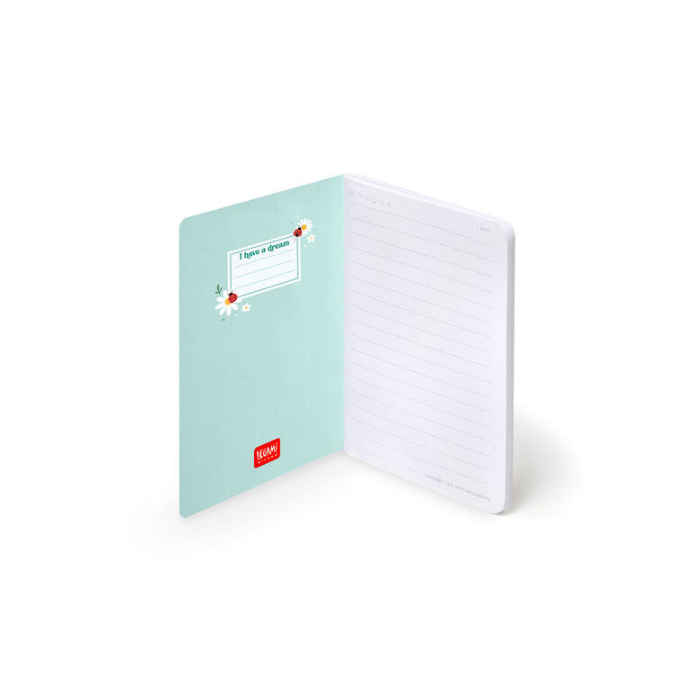 Caderno A6 Pautado Joaninha Legami