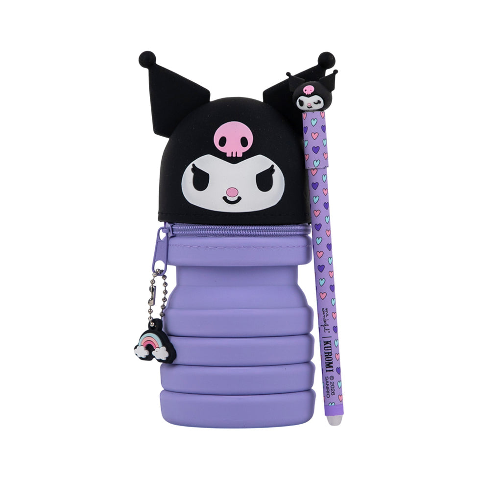 Estojo Extensível com Caneta Apagável Kuromi Mr.Wonderful