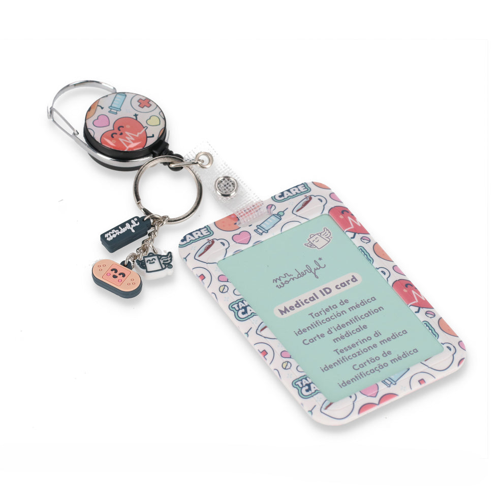 Porta Cartões de Identificação Médica Mr.Wonderful