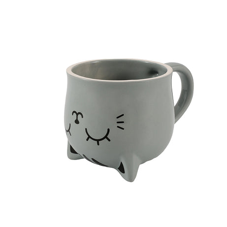 Caneca Reversível Gato Cinza Itotal 420ml