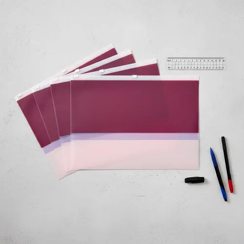 Porta Documentos A4 com Fecho Zip