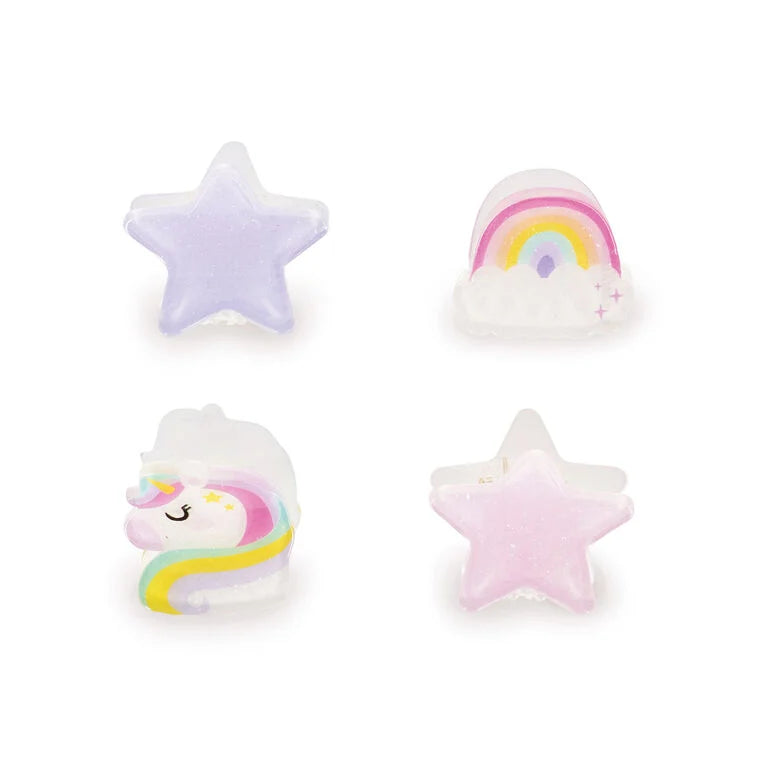 4 Molas de Cabelo Unicórnio Legami