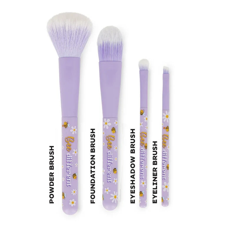 Conjunto 4 Pincéis Maquiagem Abelha Legami
