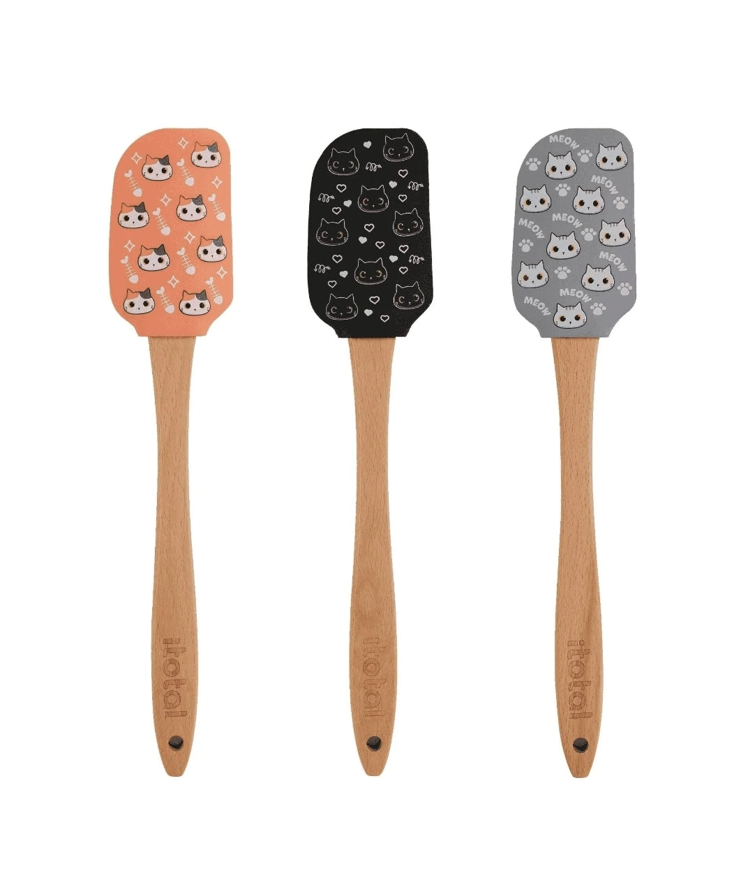 Espátula Silicone Gato Cinza Itotal