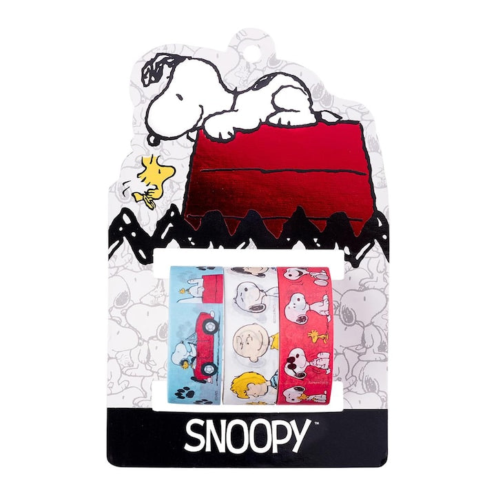 Conjunto 3 Fitas Adesivas Washi Tape Snoopy