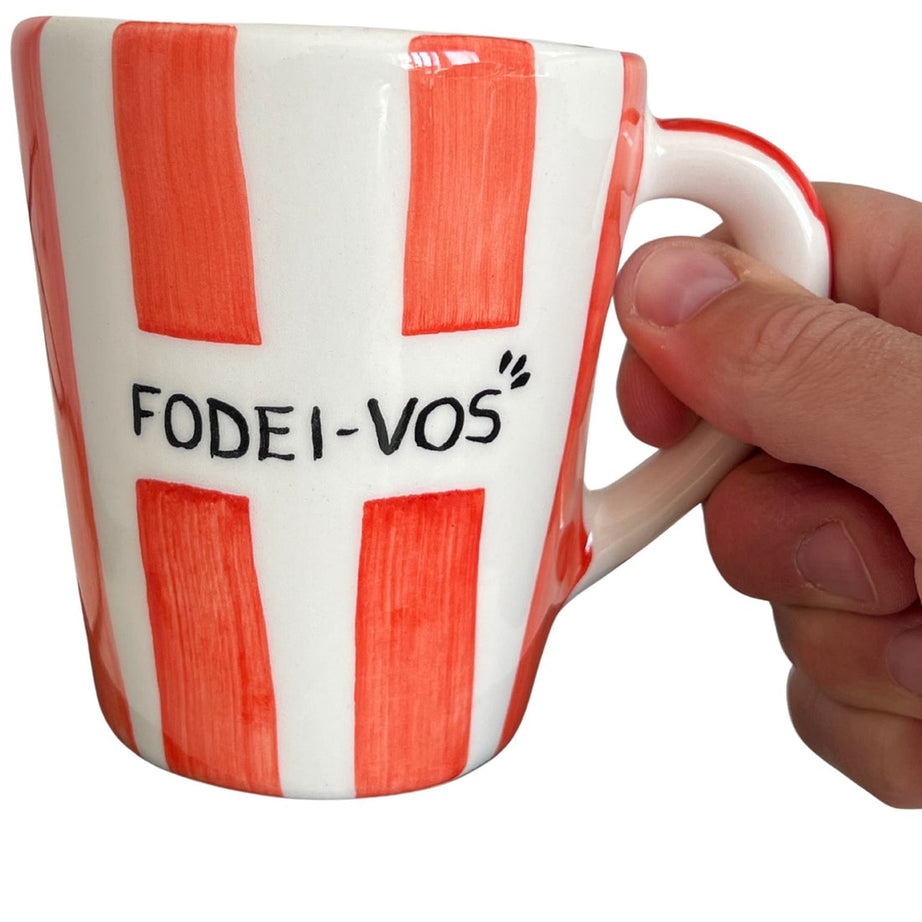 Caneca "Fodei-vos" Listrados