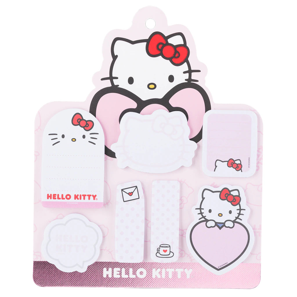 Conjunto de Post Its Hello Kitty Vários Tamanhos