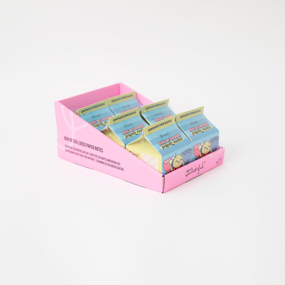 Caixa com 200 Folhas de Notas Mr.Wonderful