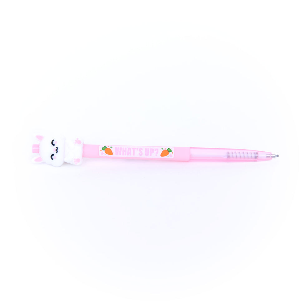Caneta Click 3D Coelho "What's up?" Mr.Wonderful