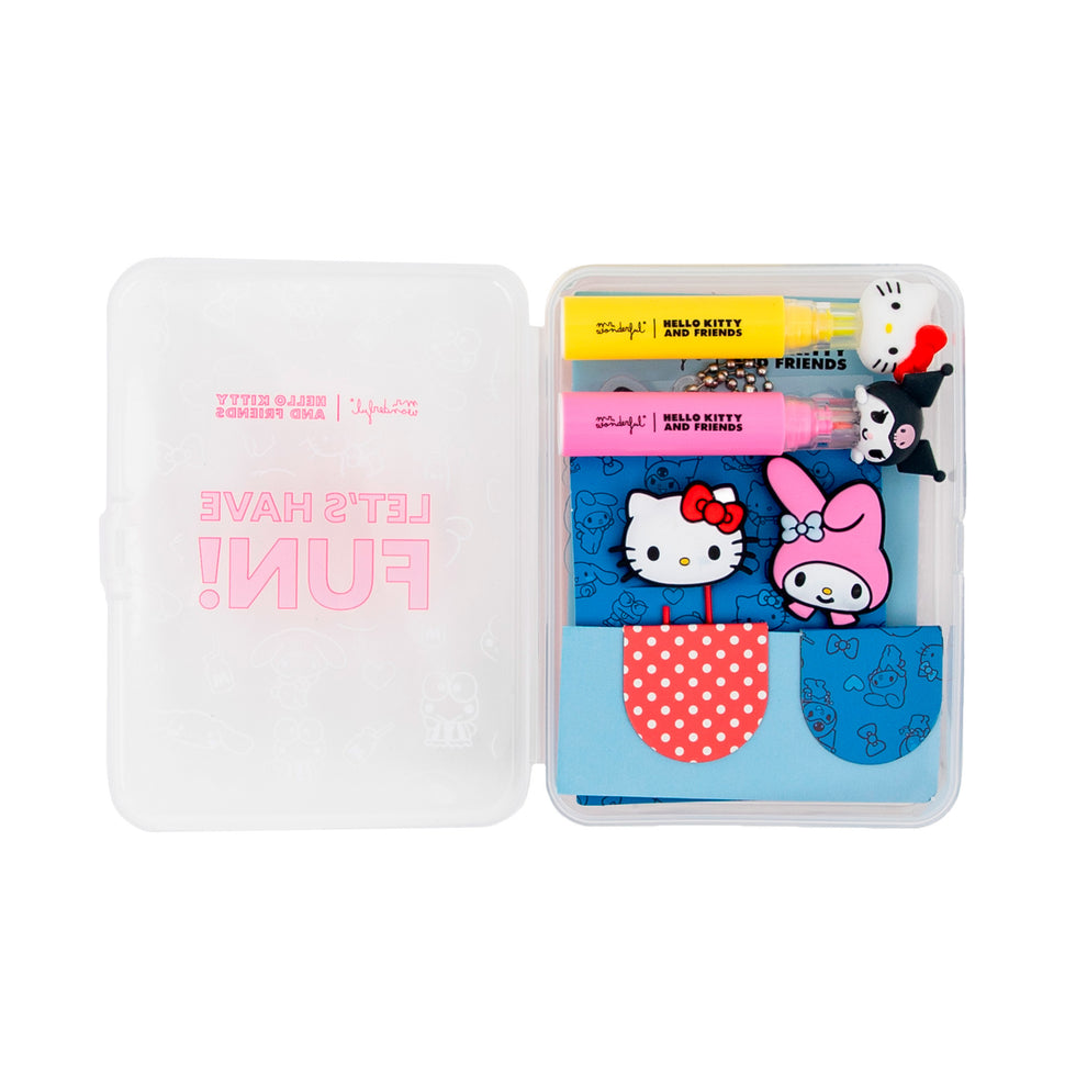 Kit de Papelaria e para Decorar  Agenda Mr.Wonderful Hello Kitty & Friends