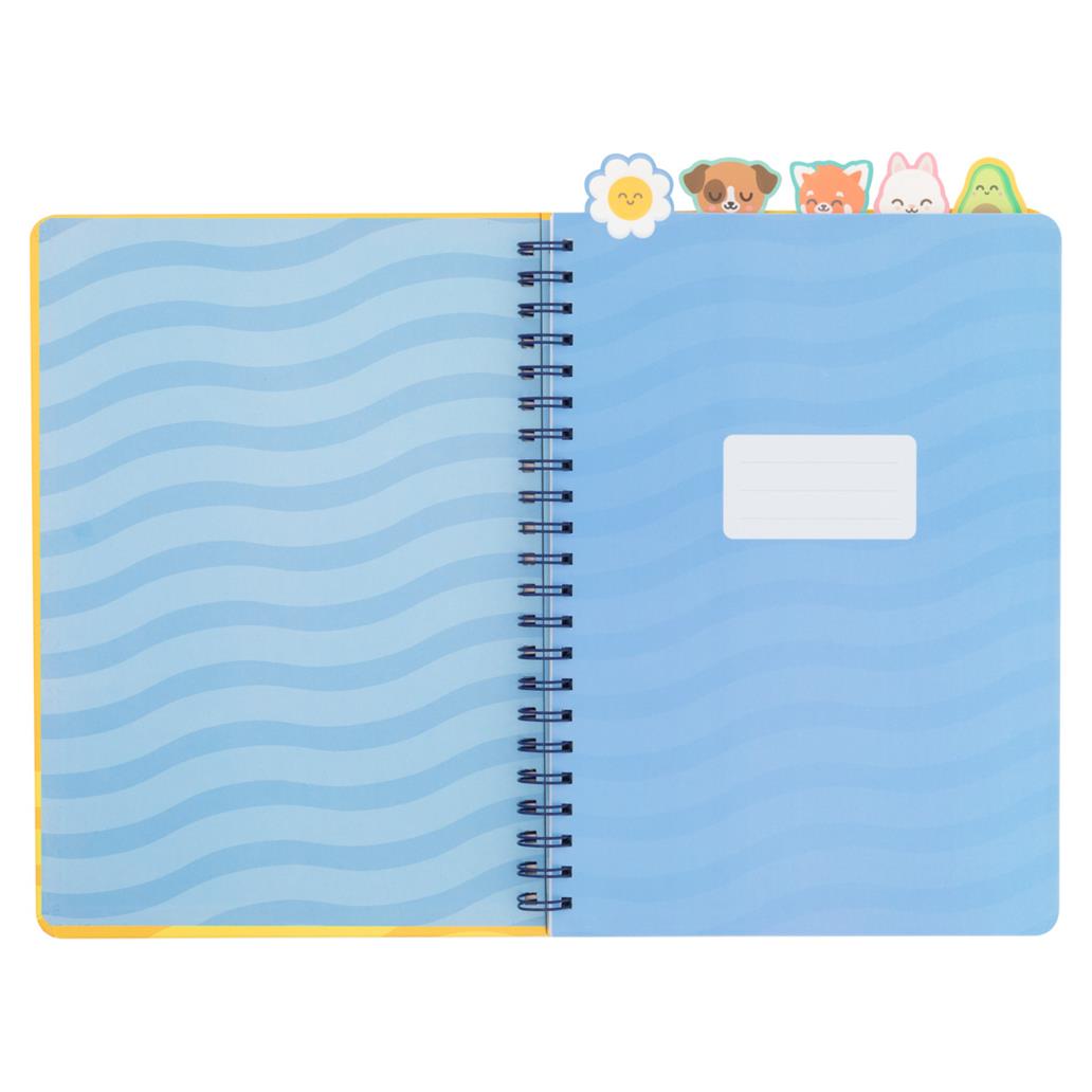 Caderno A4 Espiral Pautado Separadores "Para Grandes Metas Grandes Planos" Mr.Wonderful