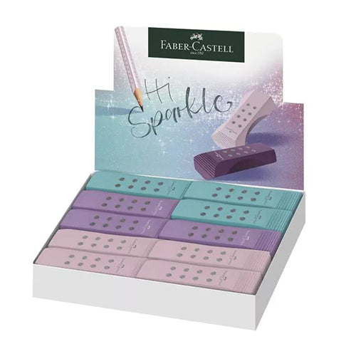 Borracha Sparkle Lilás Faber-Castell