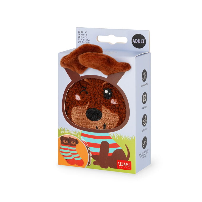 Meias Antiderrapante 3D Cão Tamanho 35-42 Legami