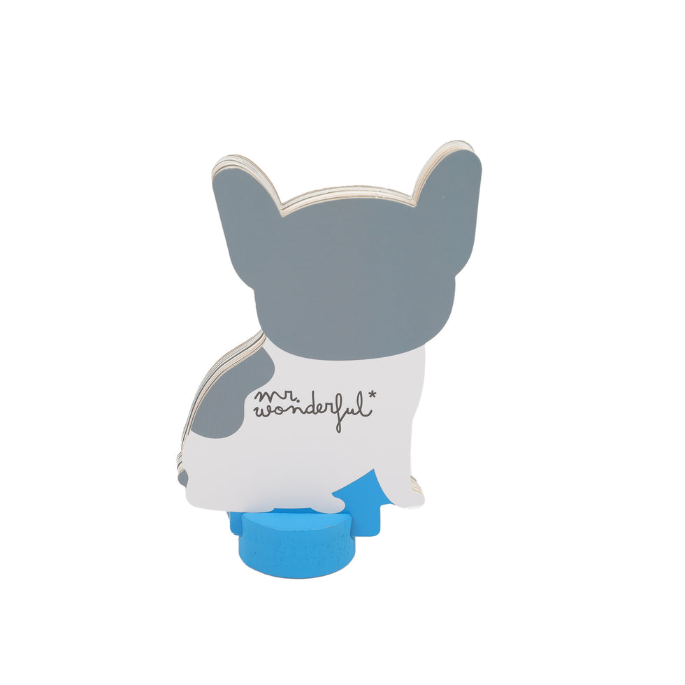 Calendário de Secretária Mr.Wonderful 2026 com base - Bulldog