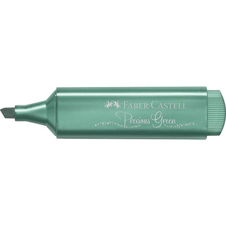 Sublinhador Metálico Verde Precioso com Glitter Faber-Castell