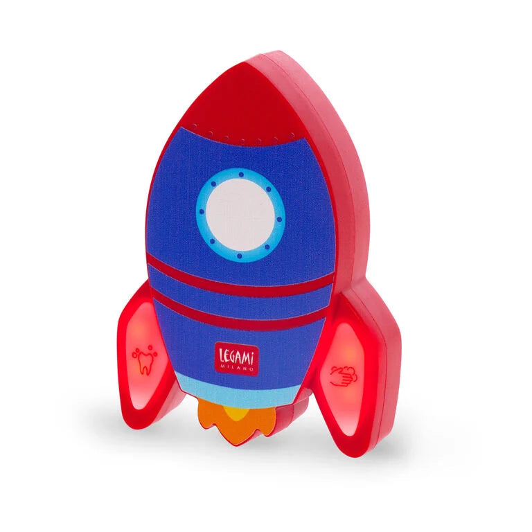 Temporizador 2 em 1 para Lavar os Dentes e as Mãos Foguetão Legami