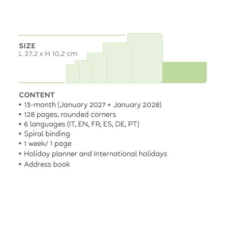 Planner 2027 Cósmico Legami