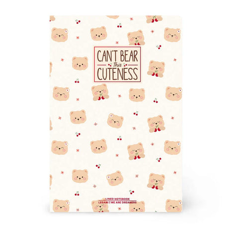 Caderno A5 Pautado Urso Legami