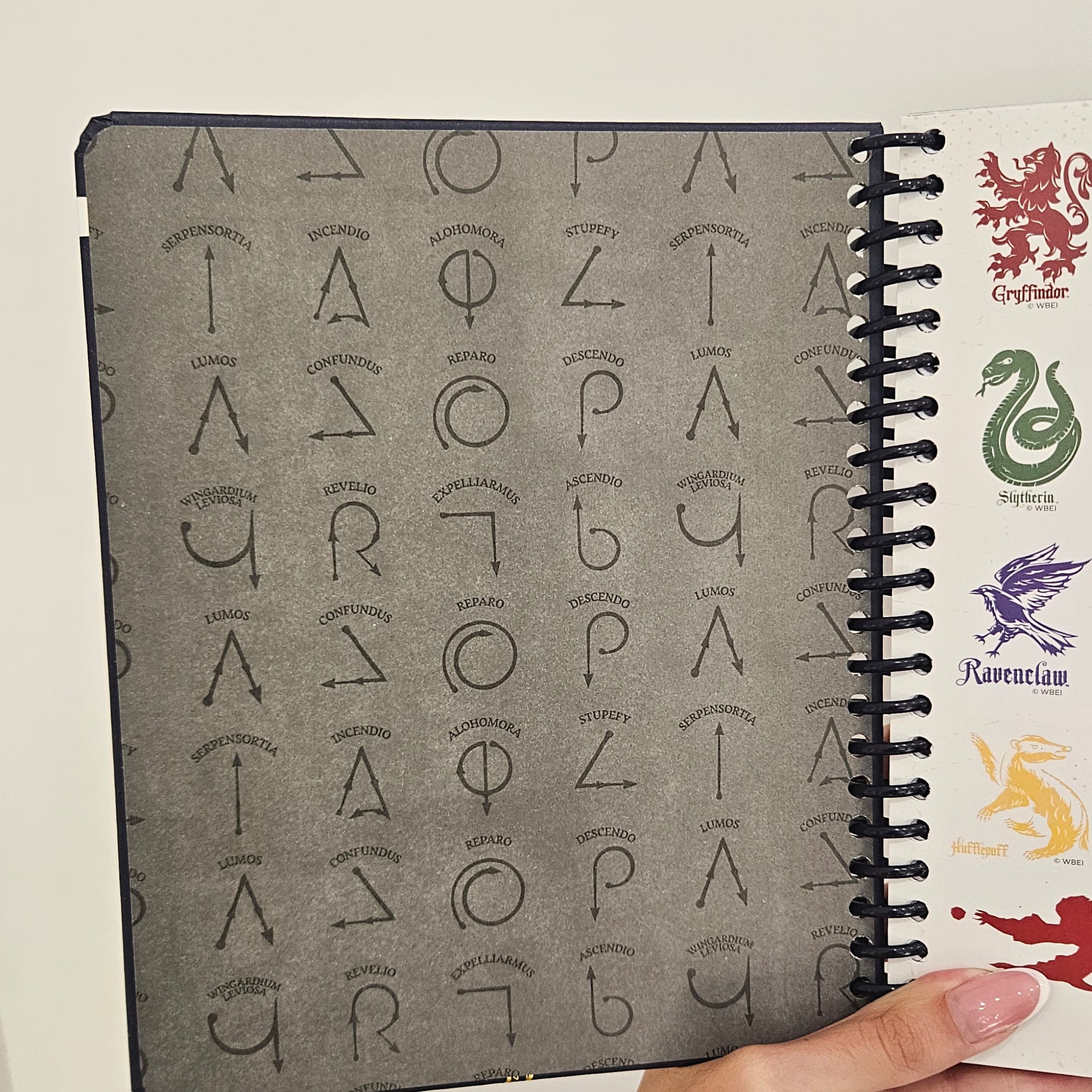 Caderno A5 em Espiral Quadriculado Harry Potter com Autocolantes e Envelope