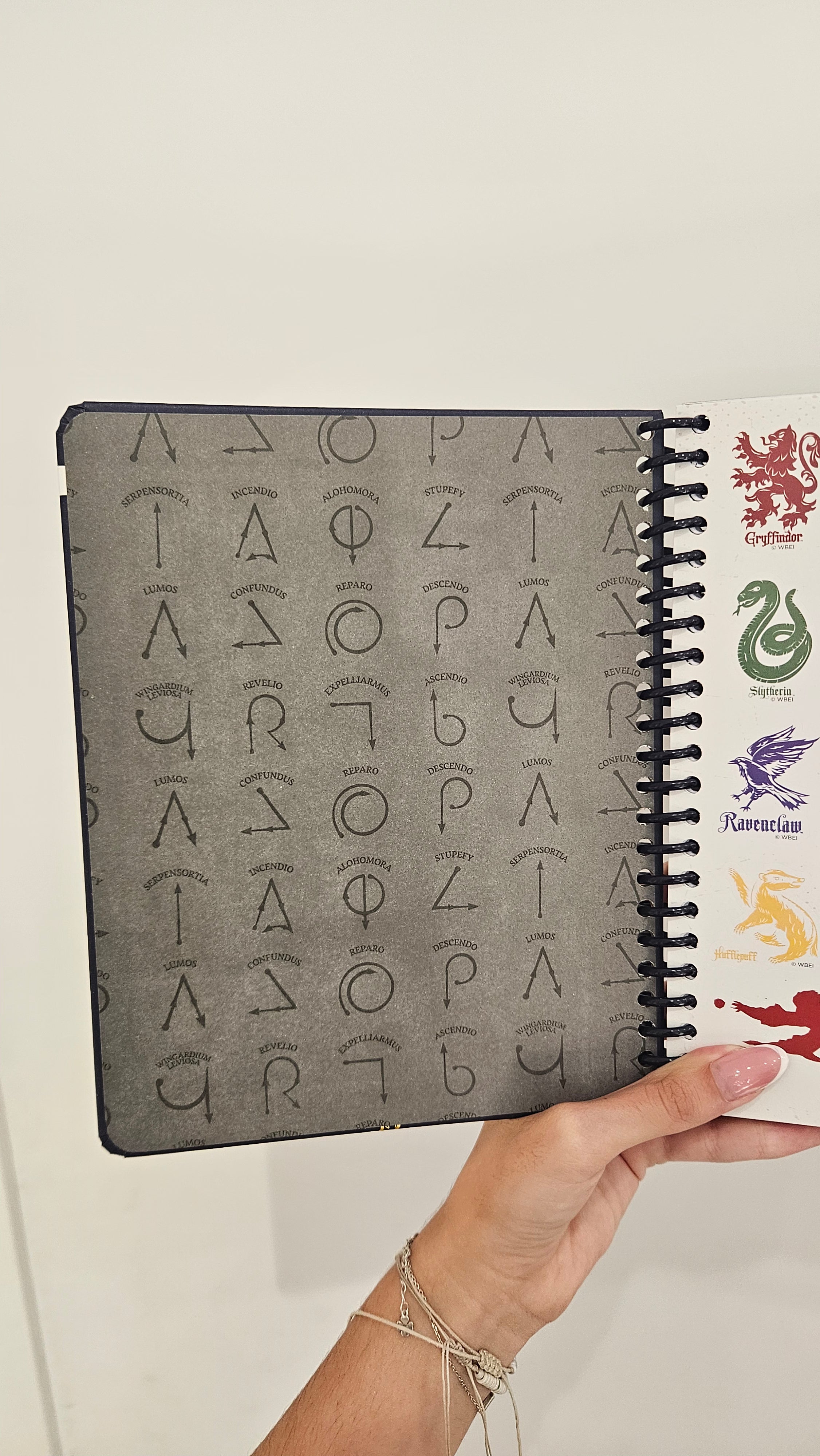 Caderno A5 em Espiral Quadriculado Harry Potter com Autocolantes e Envelope