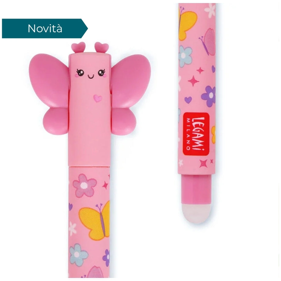 Caneta Apagável Borboleta - Legami