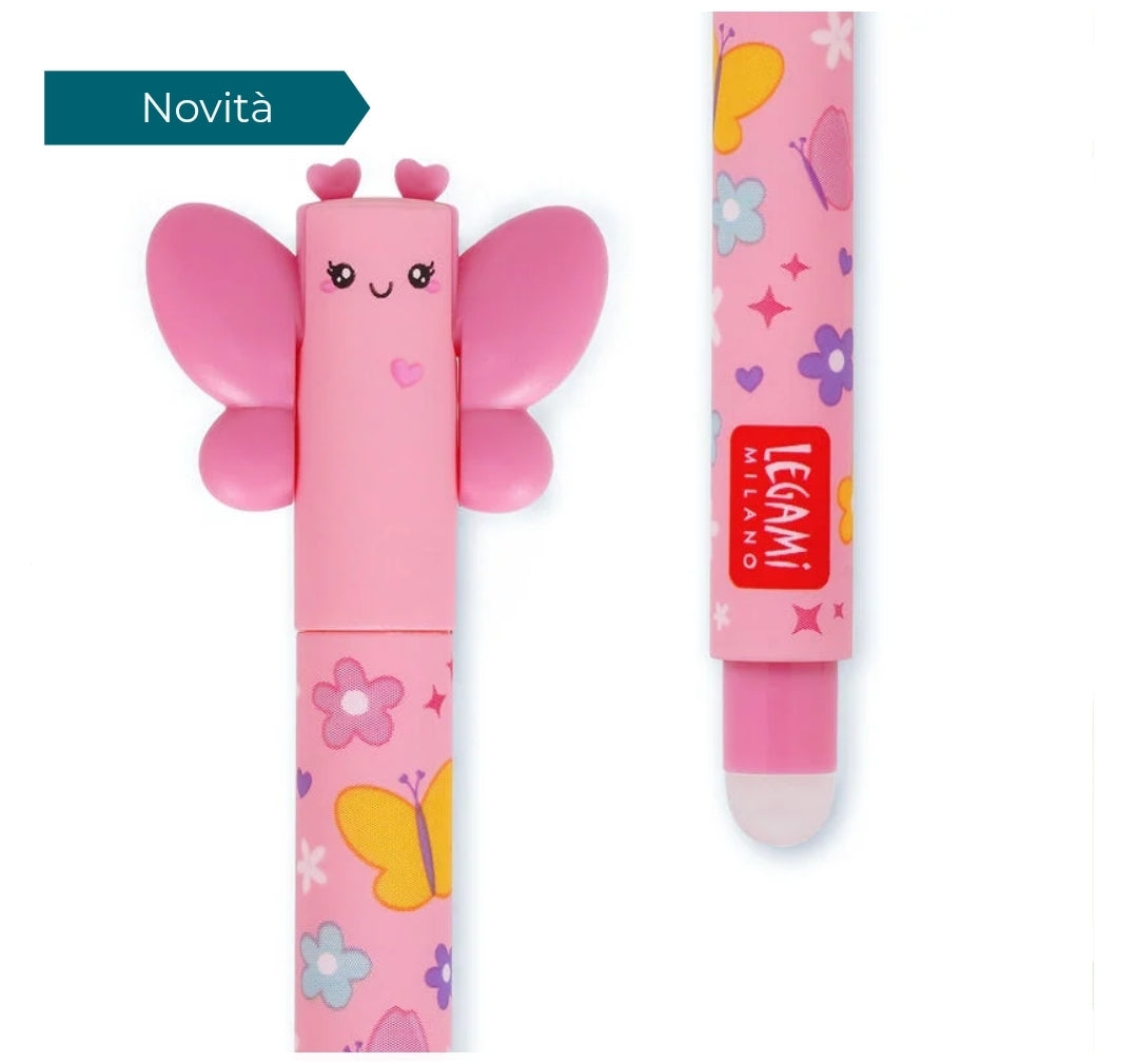 Caneta Apagável Borboleta - Legami