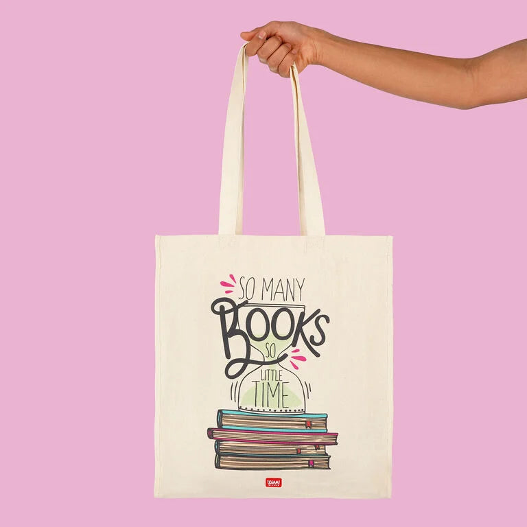 Totte Bag "So Many Books So Little Time" Legami